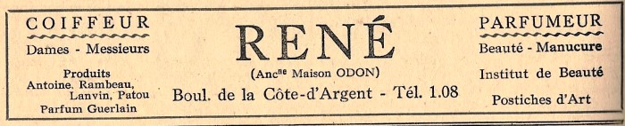 Parfumerie Odon Pub 1947