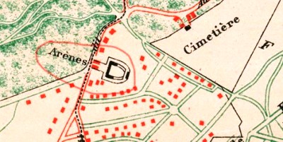 Arènes : plan Pichou 1926