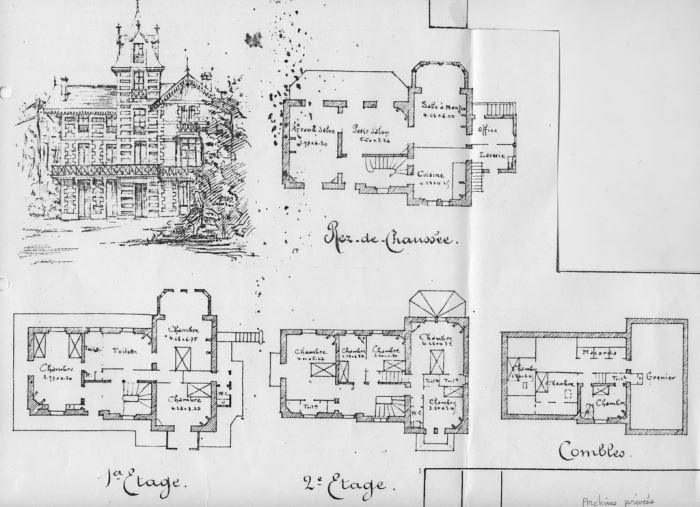 Coulaine Plan 1898