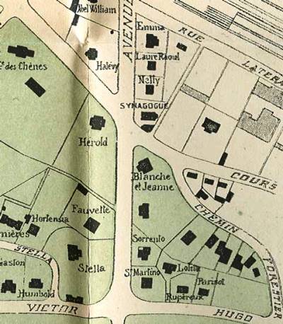 Plan Quartier Ormires 1896