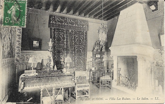Salon de la villa Les Ruines