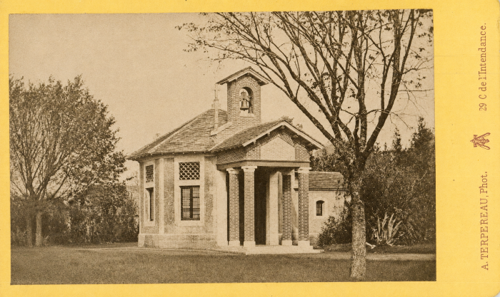 Eglise Cazaux Terpereau vers 1890