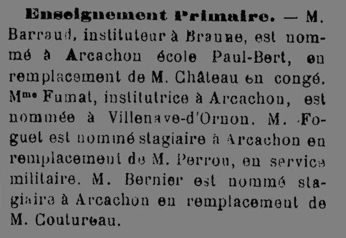 Nomination 1909