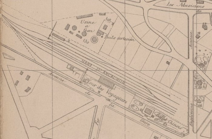 Gare 1870 Plan Héteau