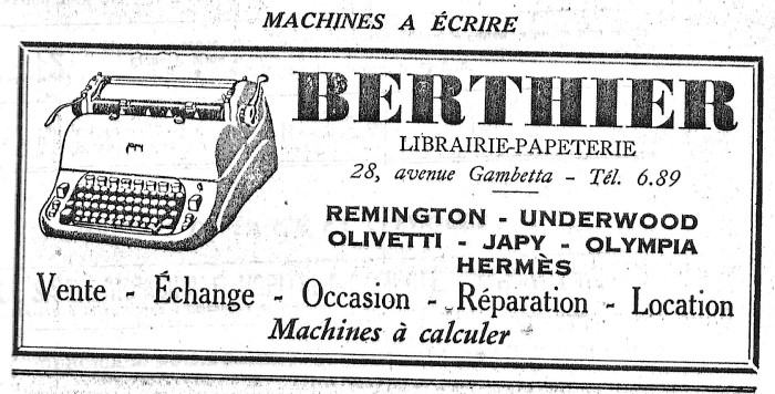 Berthier Gambetta 28 1957