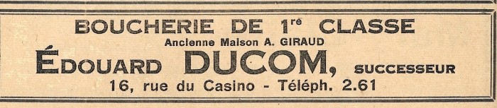 Boucherie Ducom AN1947