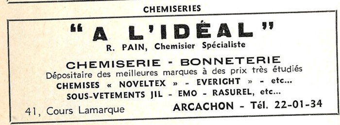 Chemiserie Pub 1963