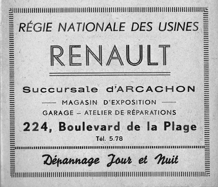 Garage Renault 1945