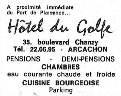 Hôtel du Golfe Pub 1971
