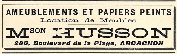 Maison Husson pub 1907