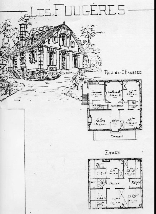 Les Fougères plan 1898