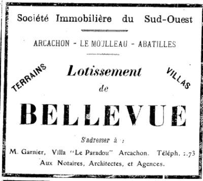 Lotissement Bellevue 1925